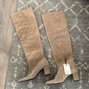 Zara knee high boots